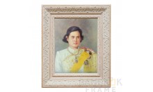 กรอบรูปสมเด็จพระเทพรัตนราชสุดา (กรอบสีขาว-ครีม)-Princess Maha Chakri Sirindhorn
